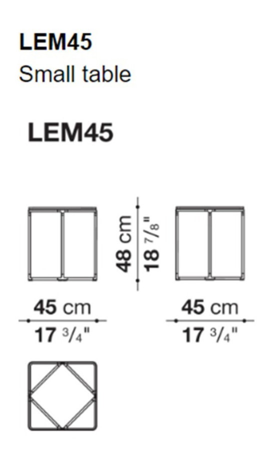 Image 1 of 1 set di 2 tavolini da caffè B&B Italia Lemante