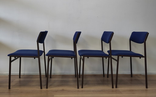 4x dining chair Gijs van der Sluis 1970s