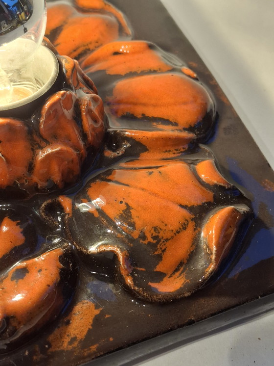 Image 1 of Grande lampada da parete in ceramica vintage