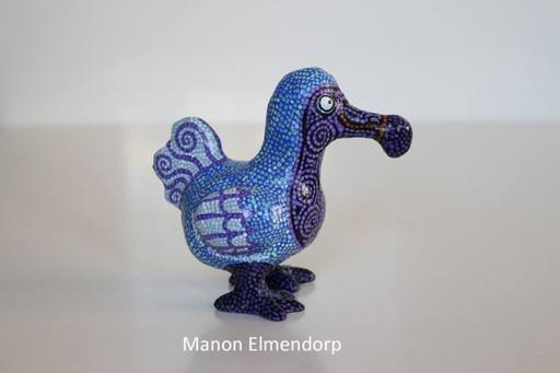 Figurina unica Dodo / Bird Art 100% fatta a mano, nuova