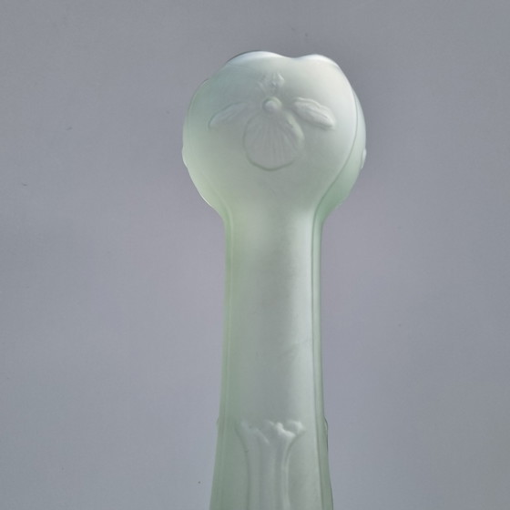Image 1 of Josef Rindskopf frosted Pepita Vase Art Nouveau 