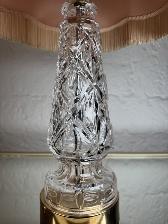 Image 1 of Lampe cristal style Hollywood Regency 80’s