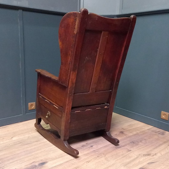 Image 1 of Rocking chair, Lambing rocking chair, Oak shepherd's chair