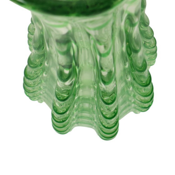 Image 1 of Large Green Glass Vase Murano