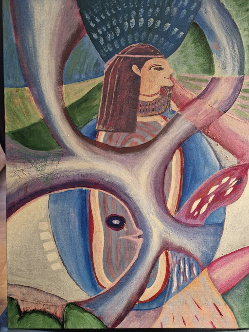 Peinture à l'huile Fantaisie égyptienne