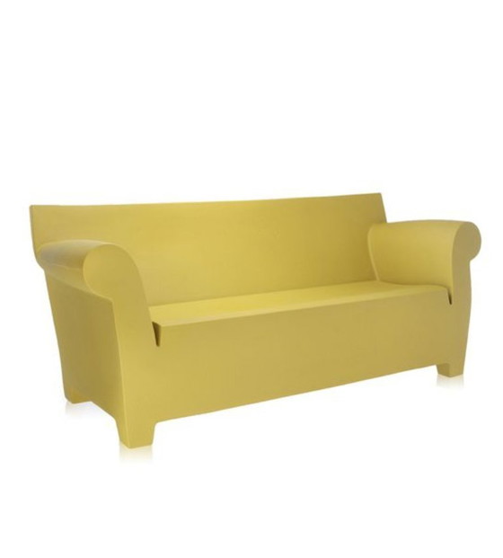 Image 1 of Kartell Bubble Club Garden Bench Yellow Philippe Starck