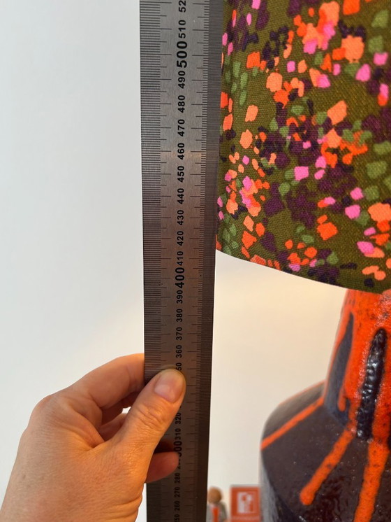 Image 1 of Impressionante lampada da terra Scheurich con smalto luminoso Fat Lava