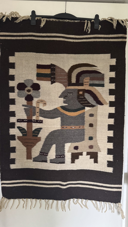 Dos tapices de los Andes – wanddecoratie, Textile, Wool