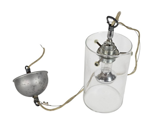 Image 1 of Design hollandais - Pola International Amsterdam - lampe suspendue - verre - métal - années 1990