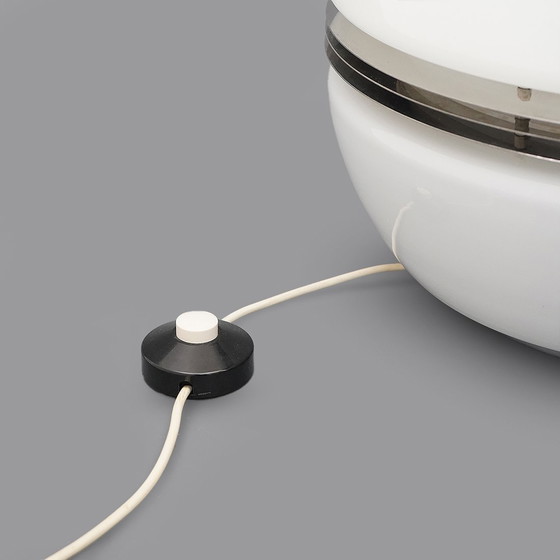 Image 1 of White glass table lamp by Enrico Tronconi for Tronconi, 1970s