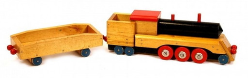 Jouet vintage train et wagon USSR 1950-1970