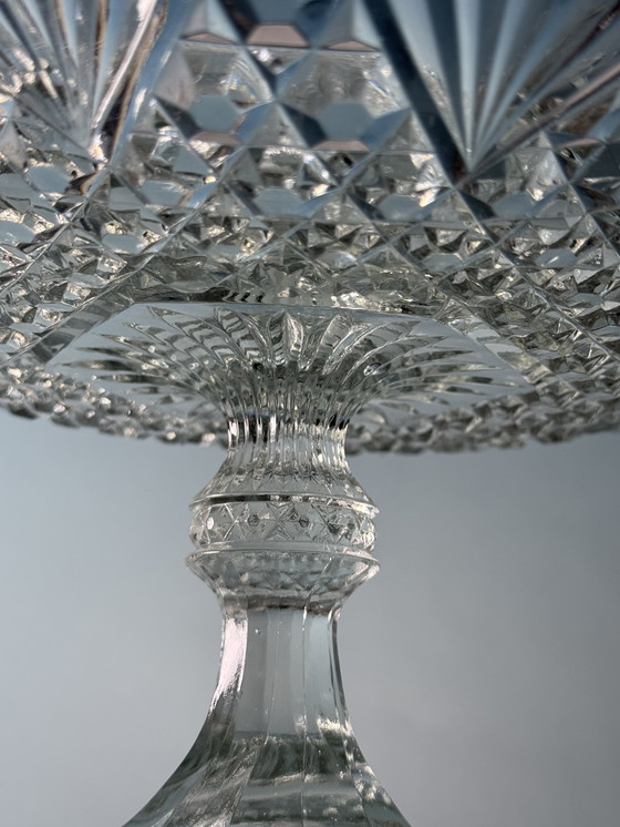 Image 1 of Verreries de Scailmont - Große Schale auf einem Fuß. Circa 1930er Jahre