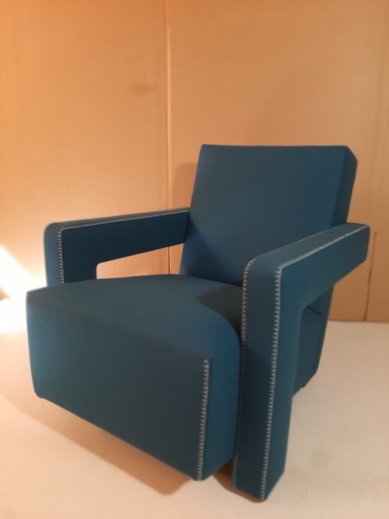 Image 1 of CASSINA 637 UTRECHT fauteuil (NIEUW, NOOIT GEBRUIKT) in 13L OTHANIO WOL met natuurlijke draadstiksels en paardenpunt