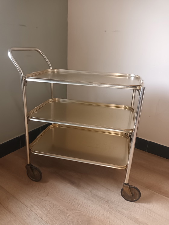 Image 1 of Woodmet vintage serving trolley