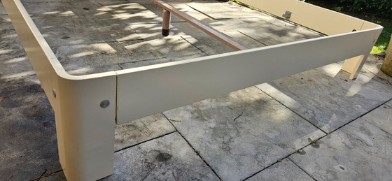 Vintage alert! Midcentury Space Age headboard with 70s Auping bed frame, Bedroom accessories, Metal, Wood (photo 22 of 48)