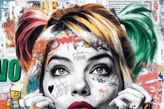 IPR GRAPH - Harley Quinn - Artist's Canvas – Lithographs & prints (photo 3 of 14)