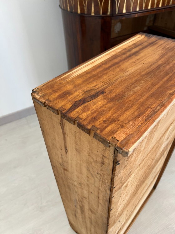 Image 1 of Cassettone - Noce - Comò con specchiera