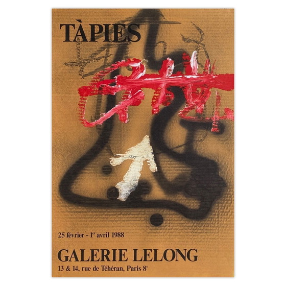 Image 1 of Expo Antoni TAPIES - Galerie Lelong Affiche 1988