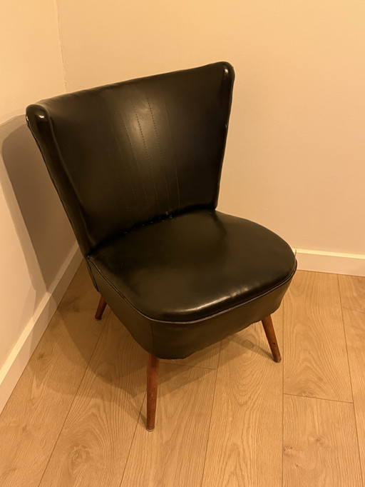 Sillón de cuero de los años 50/60