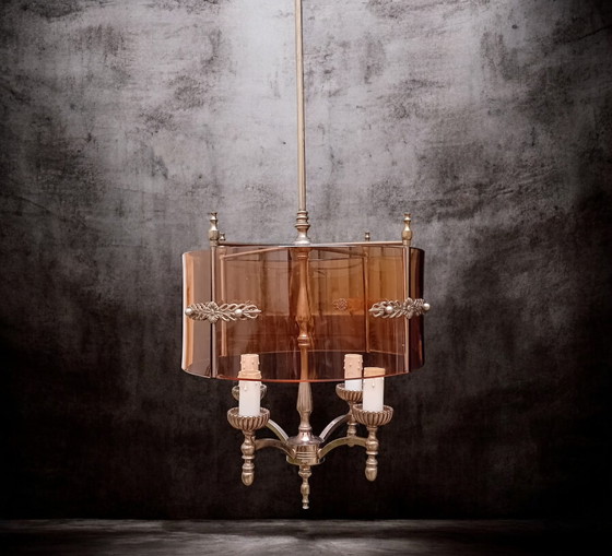 Image 1 of . Rarely beautiful and minimalist New Empire style chandelier.