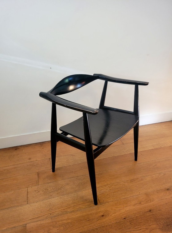 Image 1 of Sedia vintage CH35 di Hans J. Wegner per Carl Hansen 1959