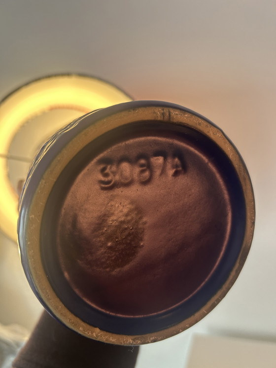 Image 1 of Vase lamp made from VEB Haldensleben ceramics – GDR | Upcycled one-of-a-kind piece