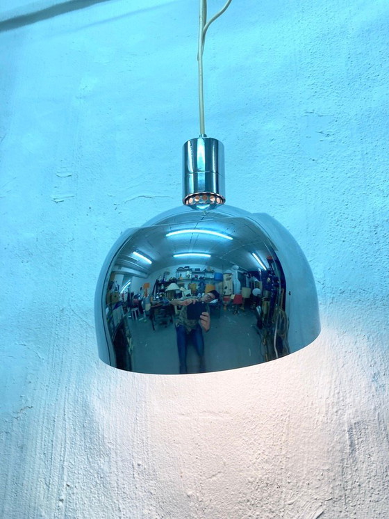 Image 1 of Lampada a sospensione dell'era spaziale italiana di Sirrah Design Franco Albini Franca Helg