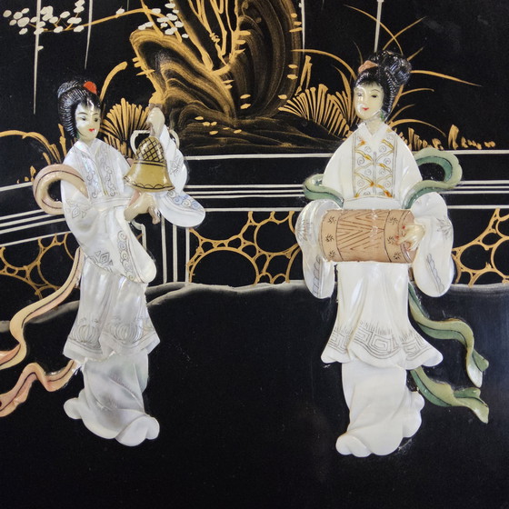 Image 1 of Vetrinetta cinese d'epoca / vetrinetta asiatica / cineseria / vetrinetta orientale / vetrinetta / vetrinetta bohémien