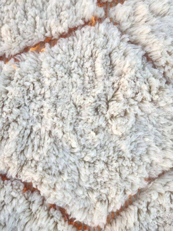 Tappeto Beni Ouarain 300x200 cm – Lana avorio spessa, motivi a rombi – Tappeti, Cotone, Bohemian (photo 12 of 14)