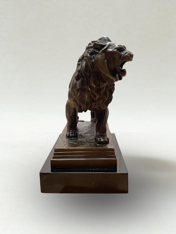 Image 1 of Scultura animale in bronzo – Leone – CH. Valton – Fonderia di Parigi – 5,2 kg