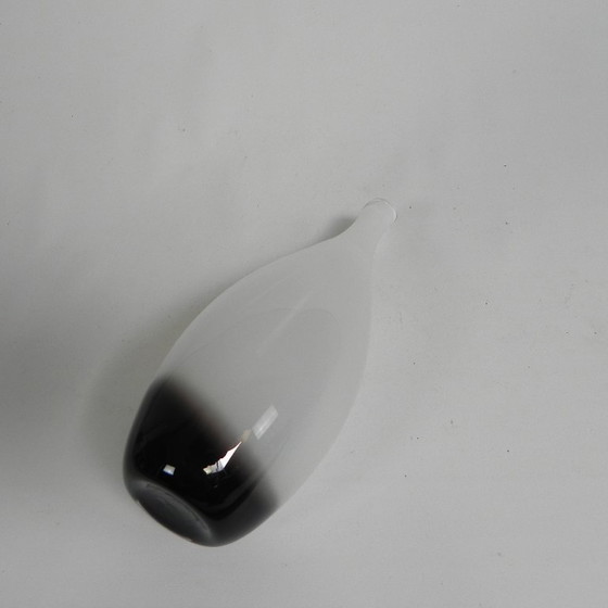 Hand-blown Thick-walled Serica Bottle Vase, Leerdam, Floris Meydam, 1960s – Glass (photo 10 of 11)