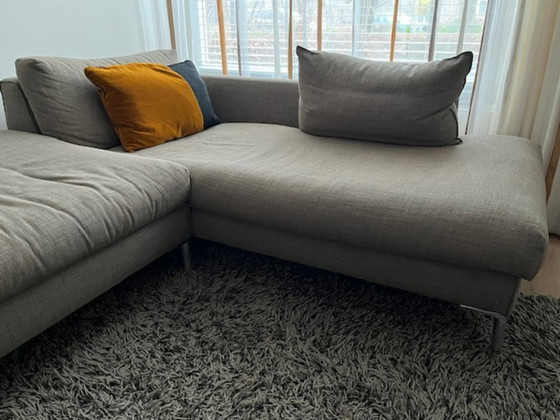 Image 1 of 2,5 zits bank Heelz met poef en Chaise Longue