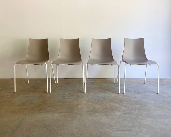 Image 1 of 4x Scab Design Zebra Chair Taupe