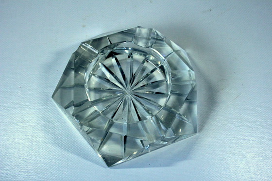 Image 1 of 1920S Art Deco Aschenbecher Bleikristallglas Handgeschliffen