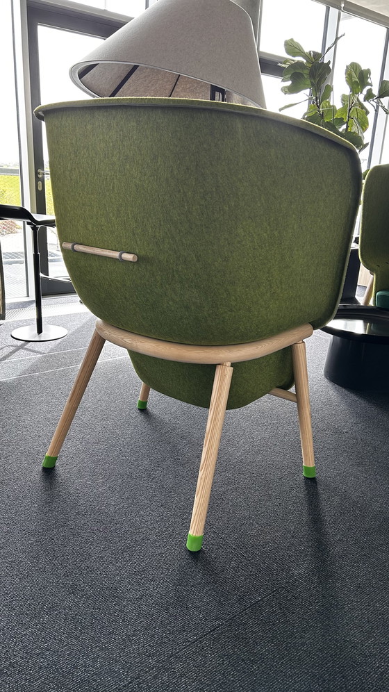 Image 1 of 3 x DeVorm Pod PET Vilt Privacystoel in lichtgroen