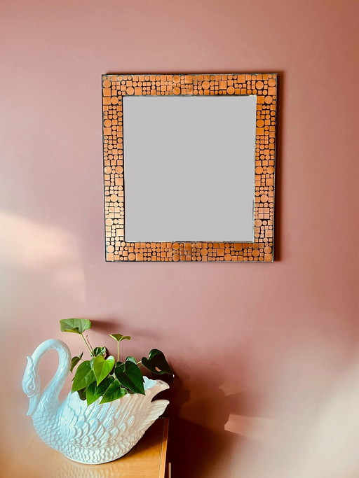 Pièce unique ! Miroir design Herbert Hirche des années 1970