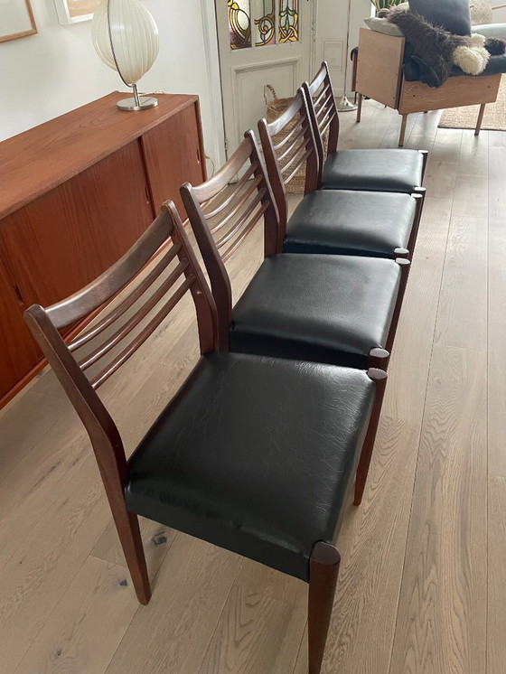 Image 1 of 4 sedie da pranzo di metà secolo