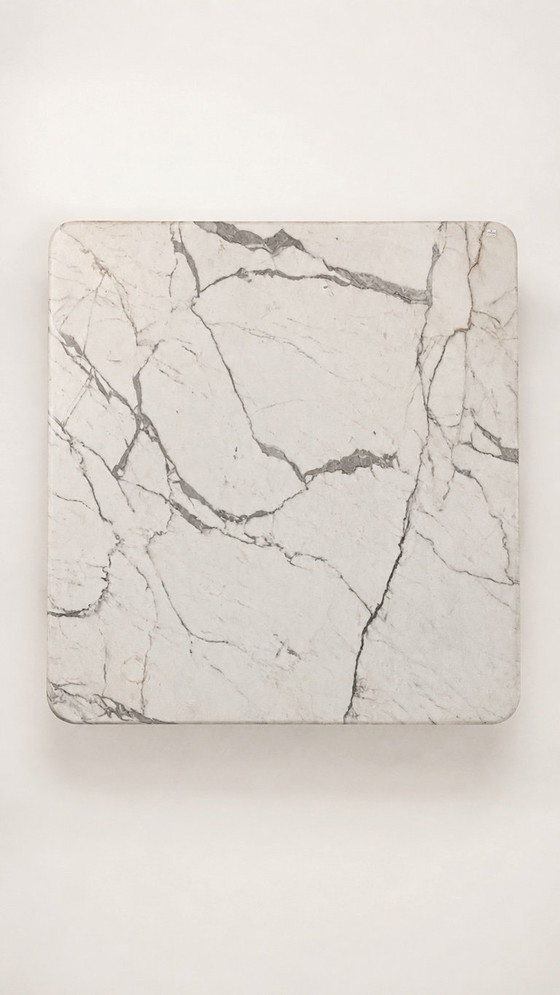 Image 1 of Solid Carrara marble coffee table