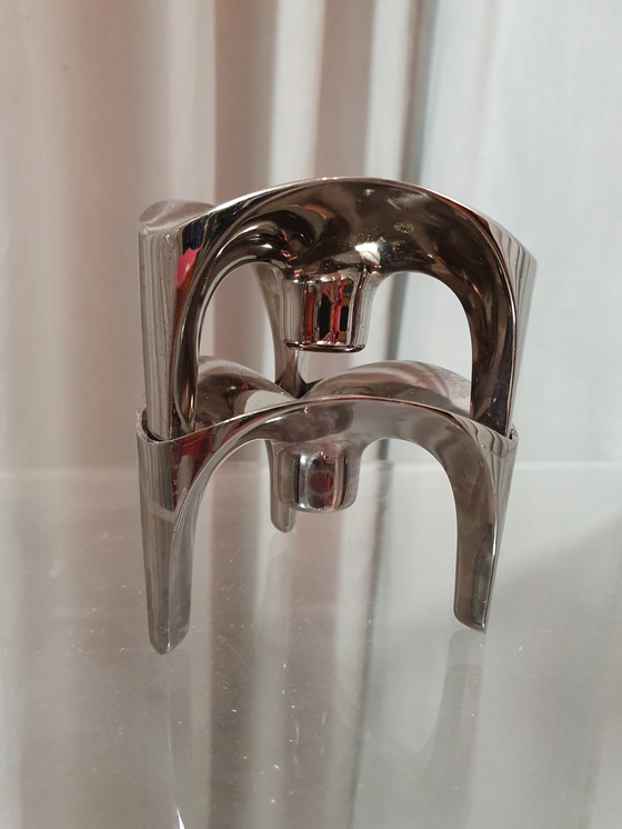 Image 1 of 2 x Kerzenleuchter Fritz Nagel BMF 70er