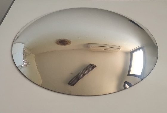 Image 1 of Espejo convexo plateado a mano: plata, bronce o ahumado, liso o envejecido