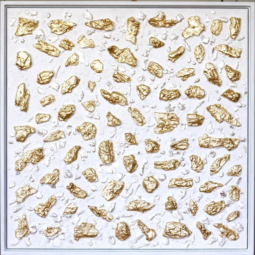 Pépites d'or - 63 x 63 cm