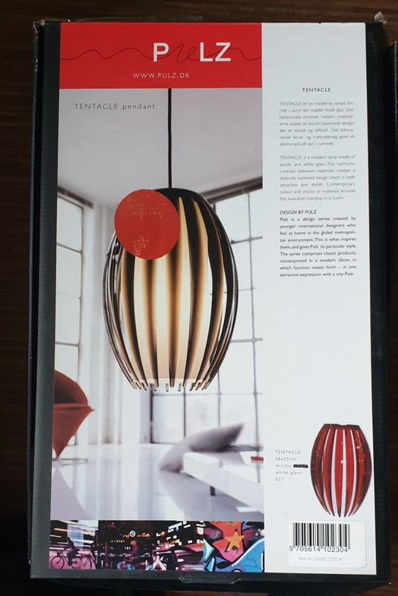 Image 1 of 2 x Herstal Pulz Tentakel XL Pendelleuchten rot