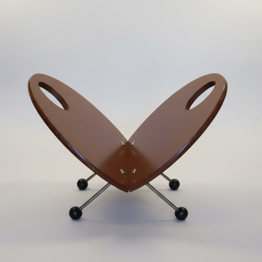 Zeitschriftenständer im Vitra-Stil der Mitte des 20. Jahrhunderts