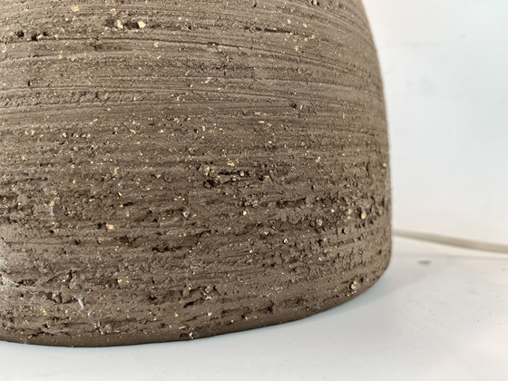 Image 1 of Large 1960s Ceramic Table Lamp or Floor Lamp with Original Fabric Shade from Krösselbach