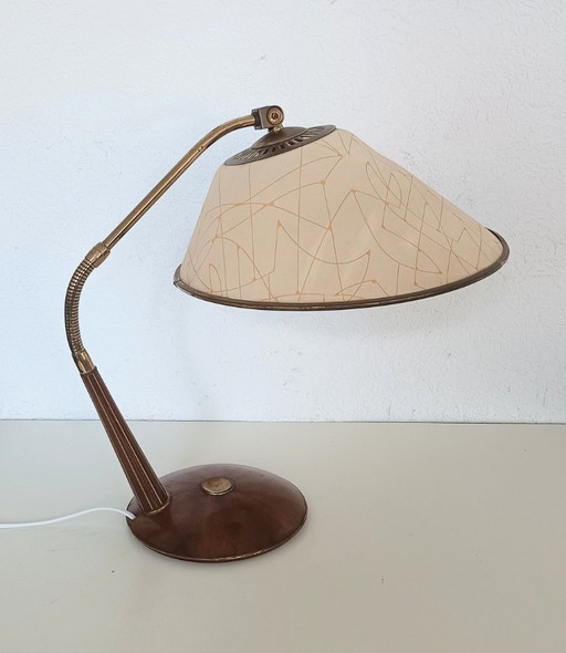 Lampada da scrivania anni Cinquanta domata – bureaulampen, Metal, Wood (photo 2 of 10)