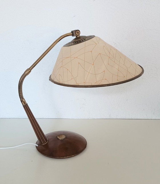 Lampada da scrivania anni Cinquanta domata – Temde, Lampade da scrivania, Metal, Wood (photo 2 of 10)
