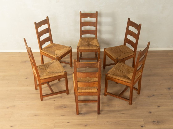 Brutalistische eetkamerstoelen – Rattan, Wood (photo 3 of 7)