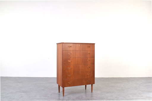 Commode danoise en teck du milieu du siècle, années 1960.