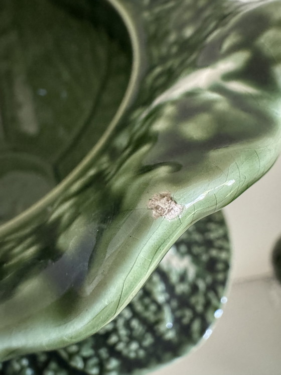 Image 1 of Caldas vintage ceramic green cabbage soup tureen