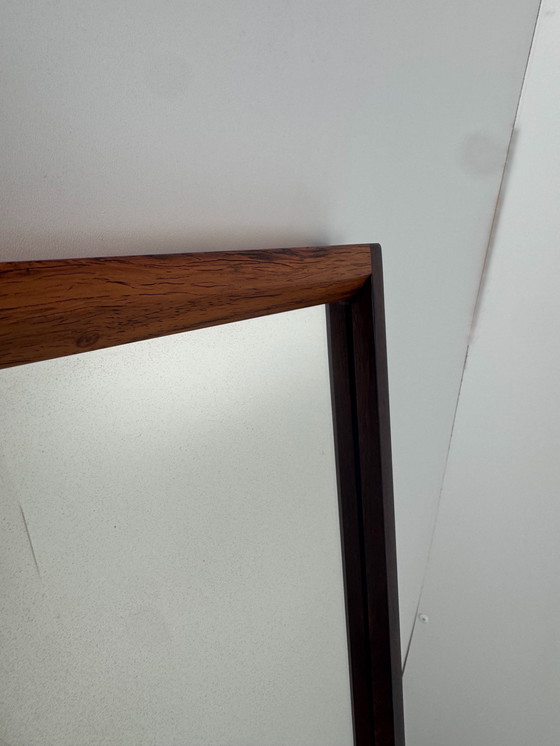 Image 1 of Aksel Kjersgaard Model 145 Palissanderhouten spiegel – Deense elegantie uit het midden van de eeuw